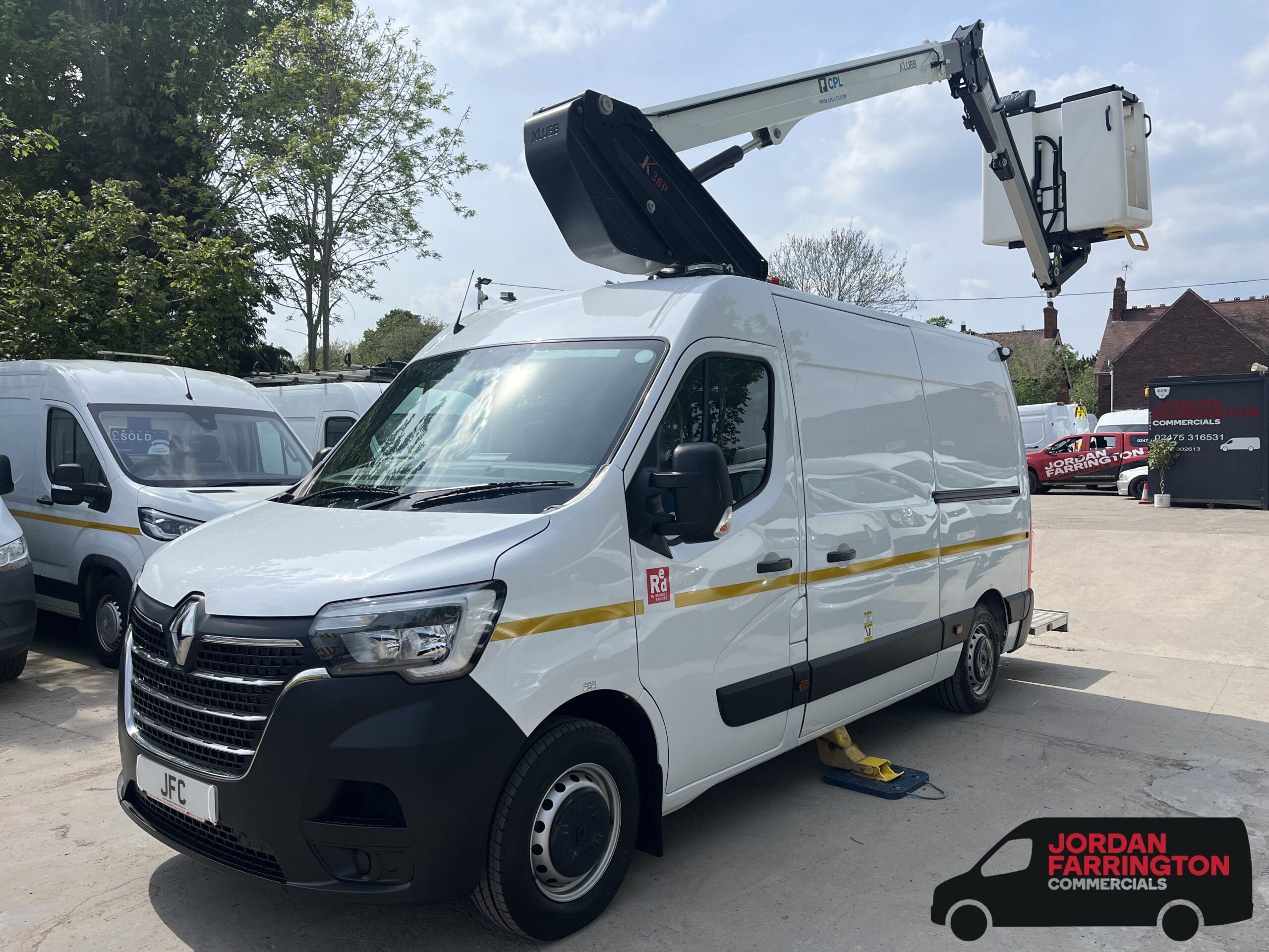 2022 22 reg RENAULT MASTER DCI 35 L3 H2 MEWP CHERRY PICKER MOBILE ...